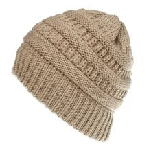 Mixed Color Knitted Wool Hat Ladies Non-labeled Ponytail Hat | Mode