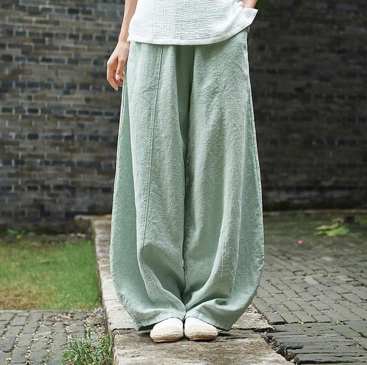 Tight Waist Plus Size Loose Trousers Women Casual Pants | Mode